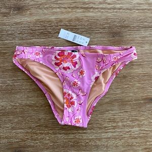 J. Crew Climbing Floral Surf Hipster Bikini Bottom NWT